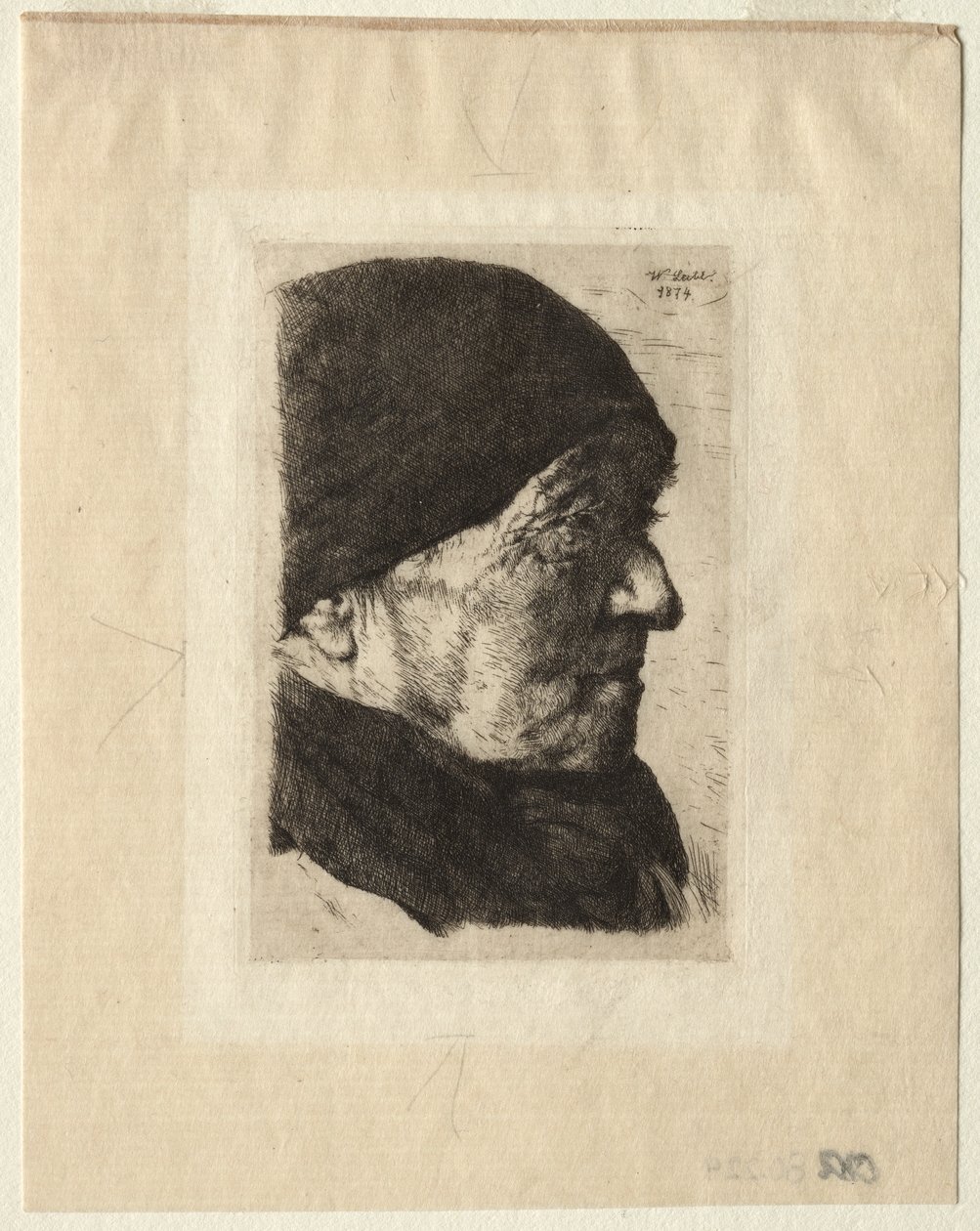 Head of a Peasant by Wilhelm Maria Hubertus Leibl