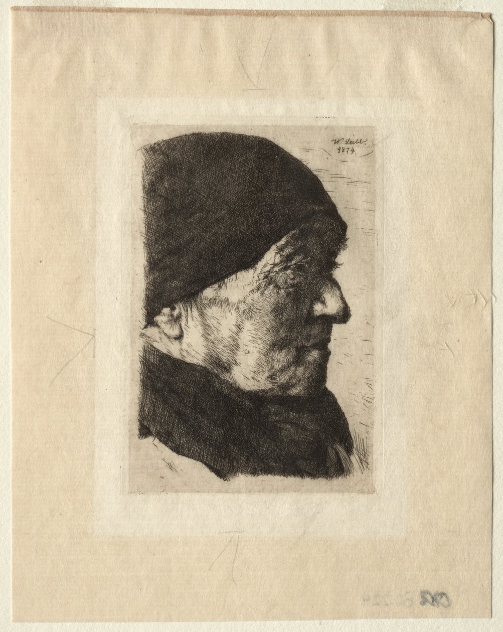 Head of a Peasant by Wilhelm Maria Hubertus Leibl