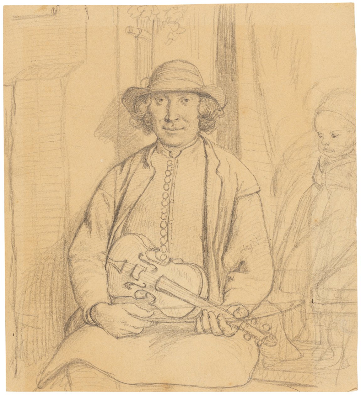 A Swedish Folk Musician by Wilhelm Marstrand