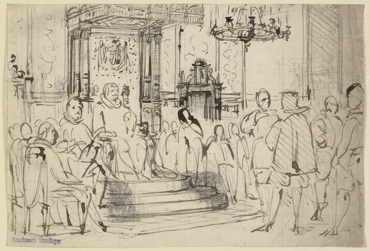 Christian IV in Court by Wilhelm Marstrand