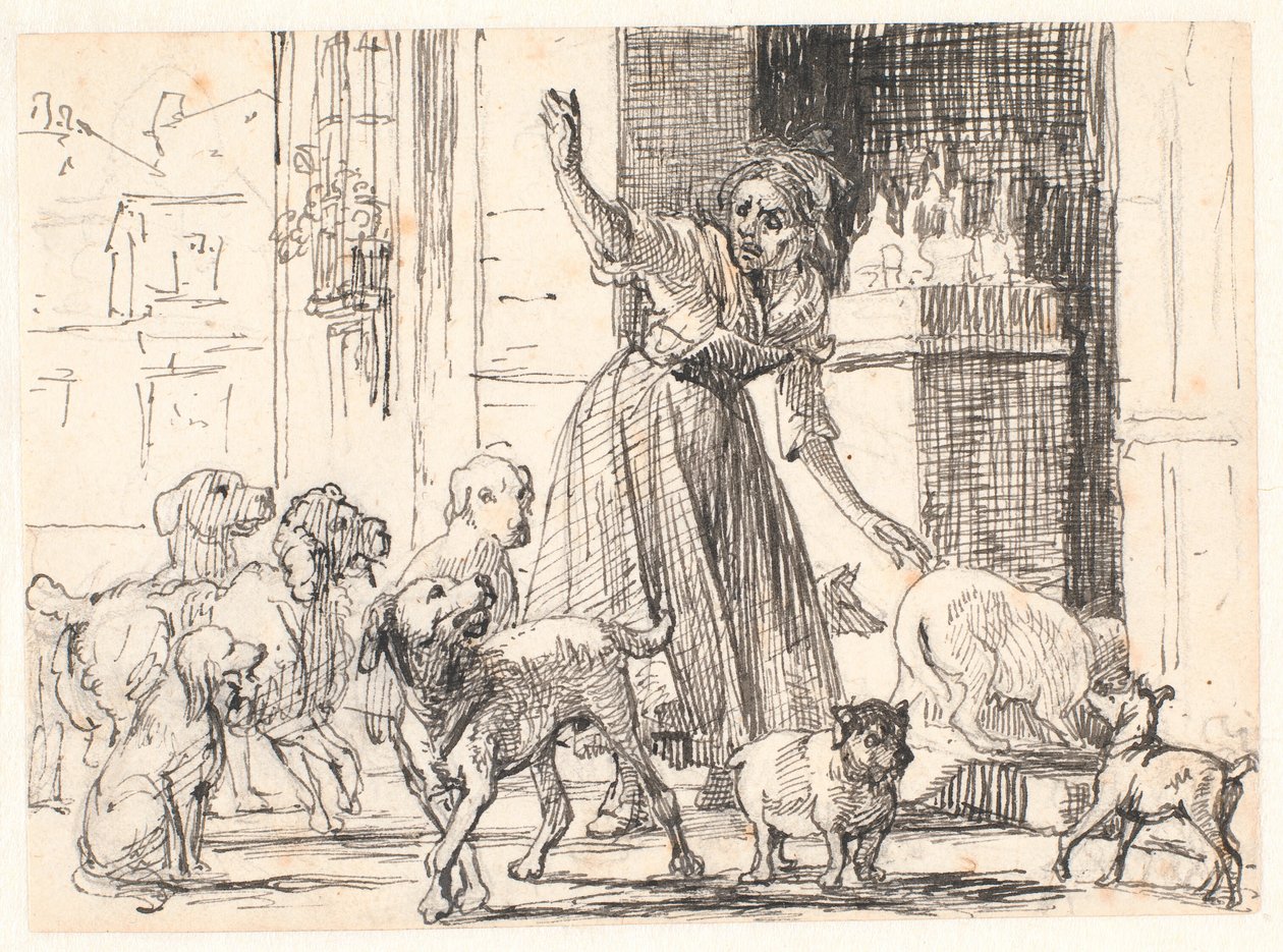 The Intrusive Suitors by Wilhelm Marstrand