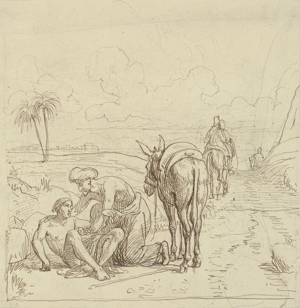 The Good Samaritan Finds the Wounded Man