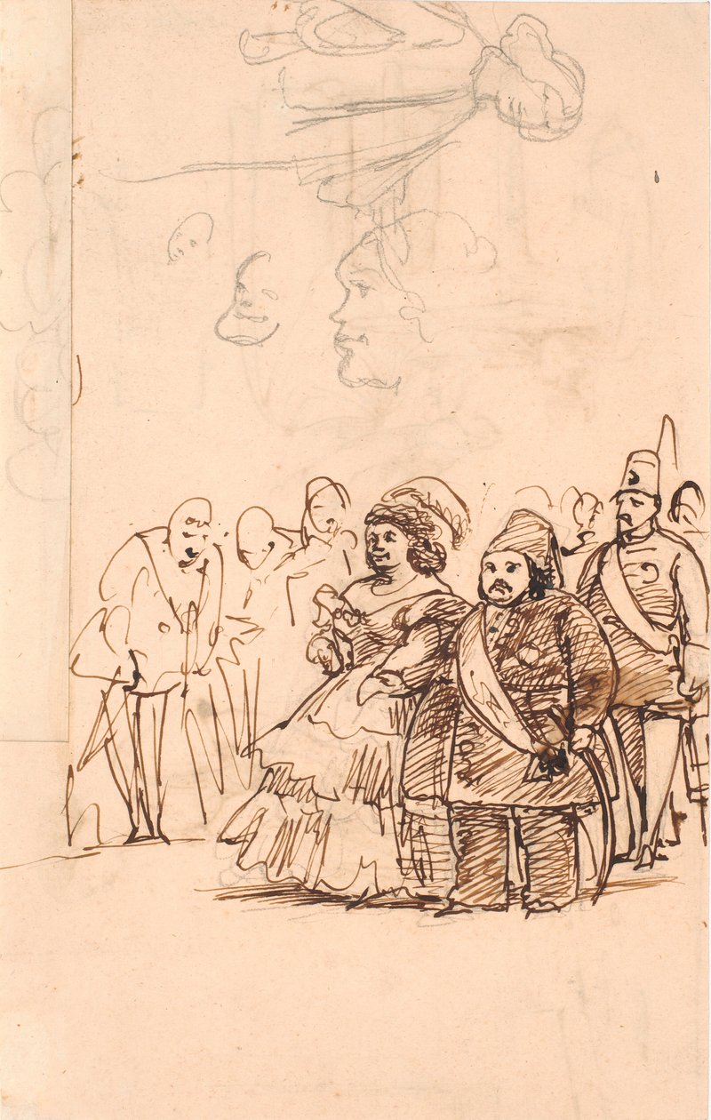 The Turkish Prince Mehemet Aly as Countess Danner
