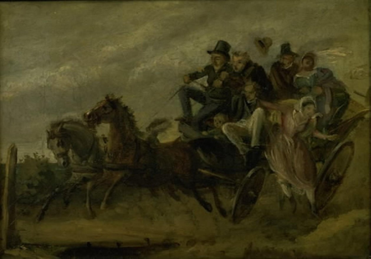 Episode from Ludvig Holberg: The Journey to the Miraculous Spring by Wilhelm Marstrand
