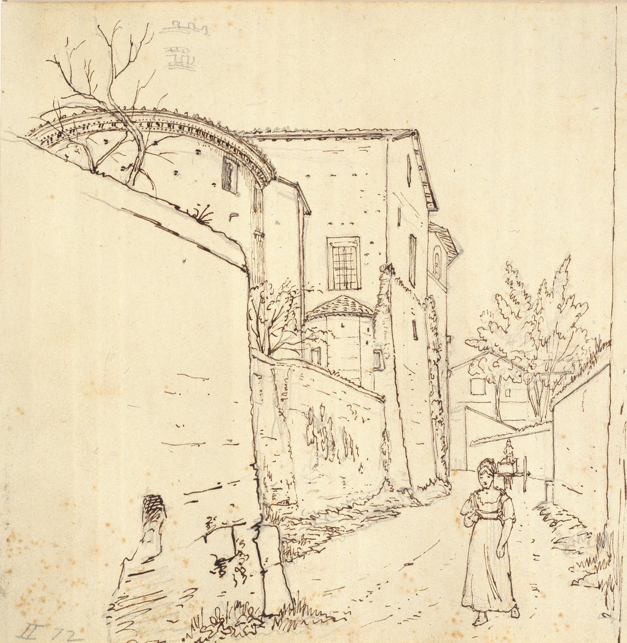 Street in Rome by Wilhelm Marstrand
