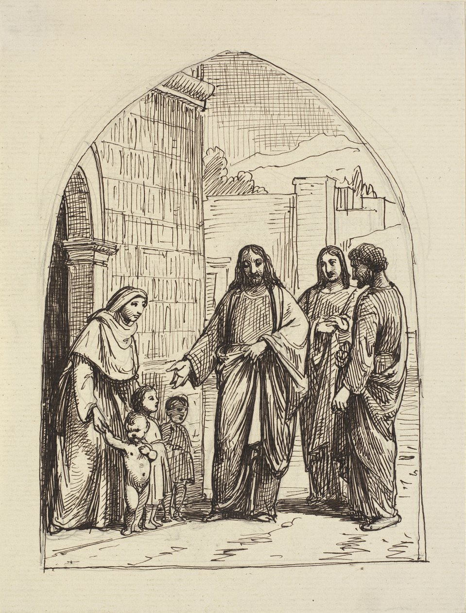 Let the Little Children Come to Me by Wilhelm Marstrand