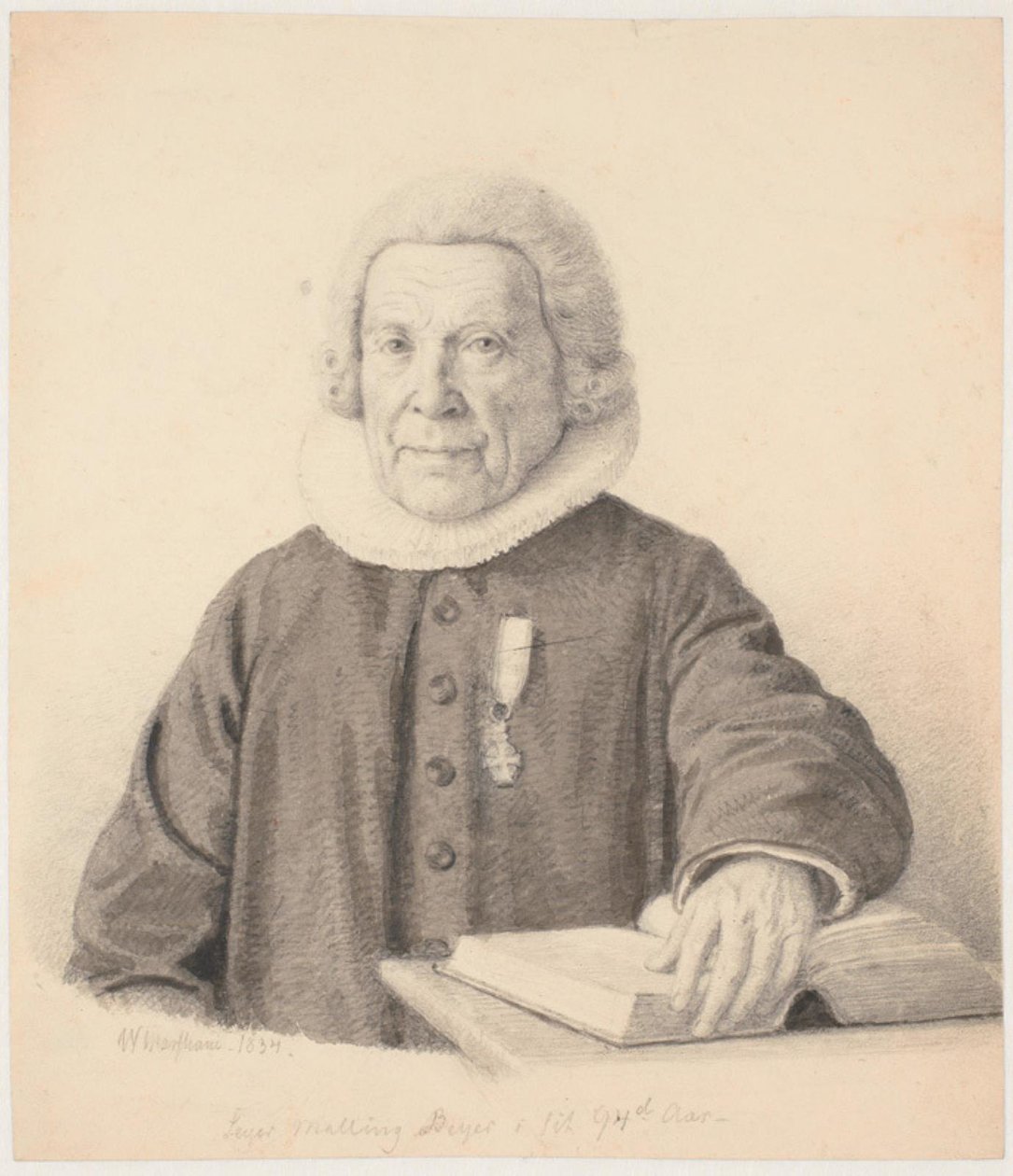 Pastor Seyer Malling Beyer in His 94th Year by Wilhelm Marstrand