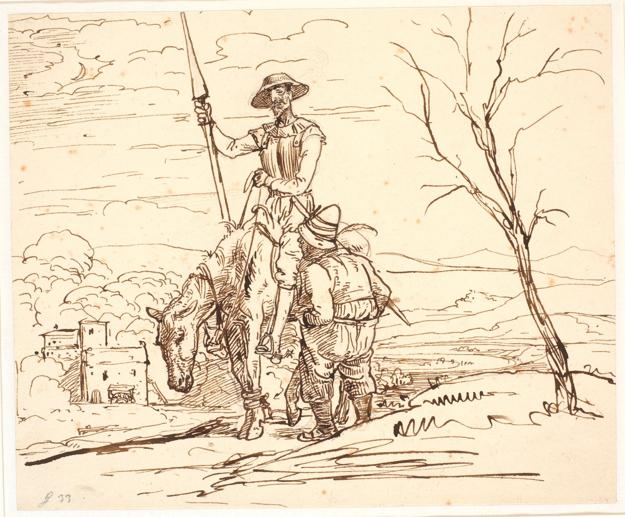 Sancho Panza Tells the Story of the Goats by Wilhelm Marstrand