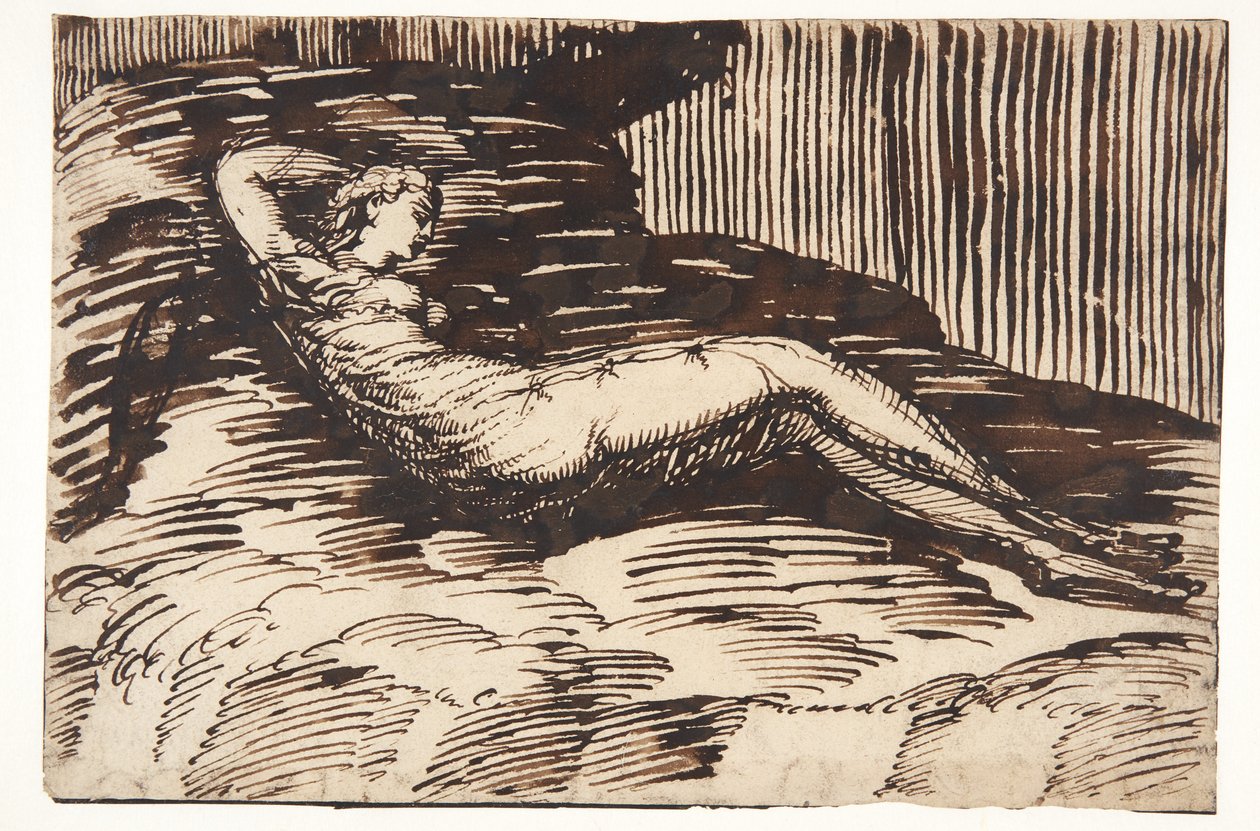 Seated Swedish Wanderer by Wilhelm Marstrand