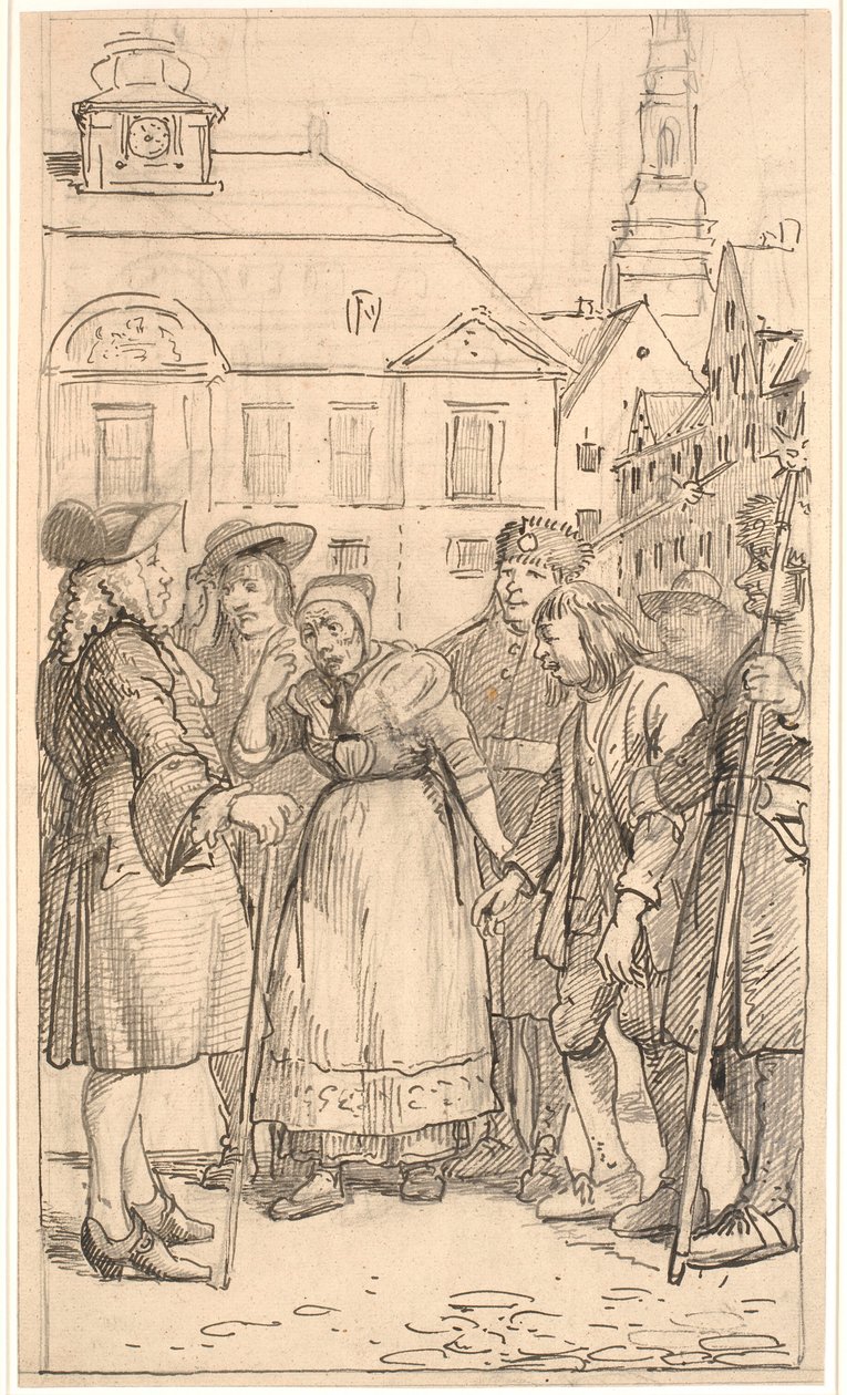 The Final Scene of The Pawned Farm Boy by Wilhelm Marstrand