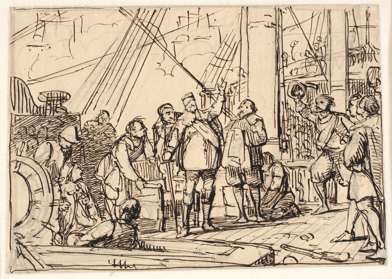 Draft for the Painting in Christian IV