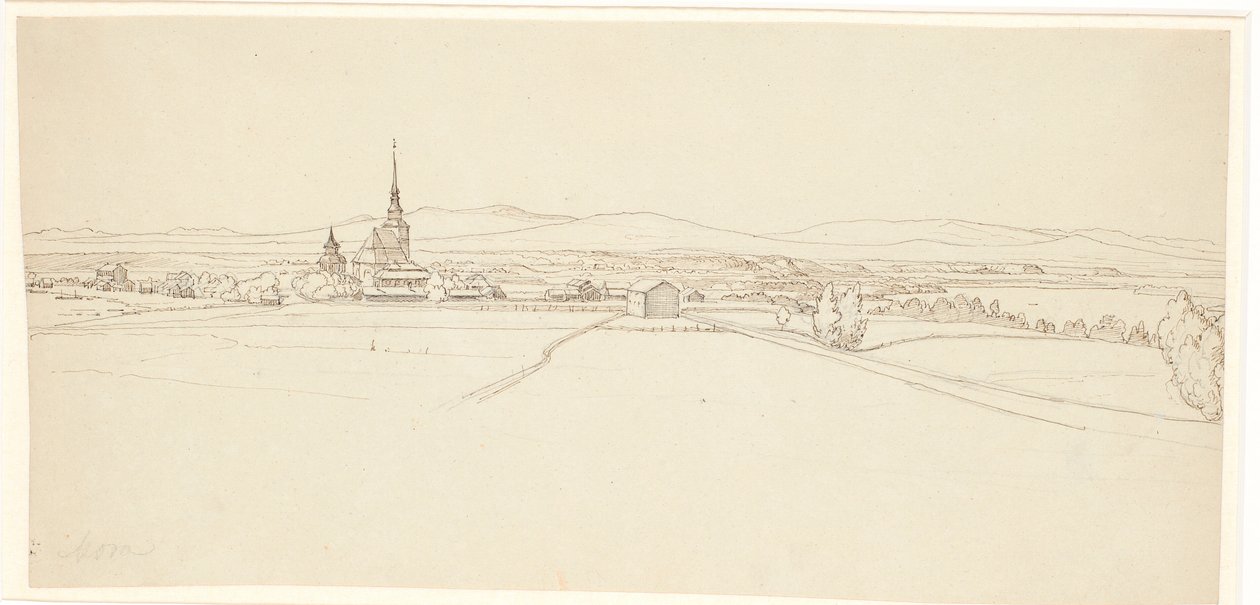 View towards Mora in Dalarna by Wilhelm Marstrand