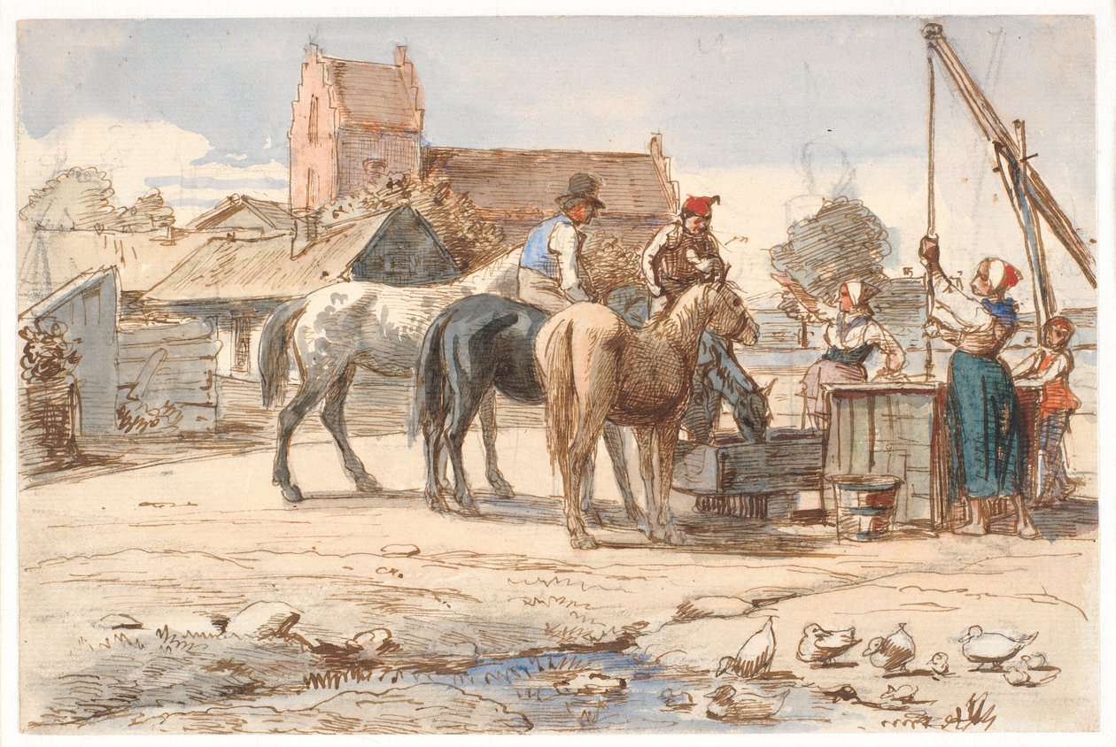 At the Well Outside the Village by Wilhelm Marstrand