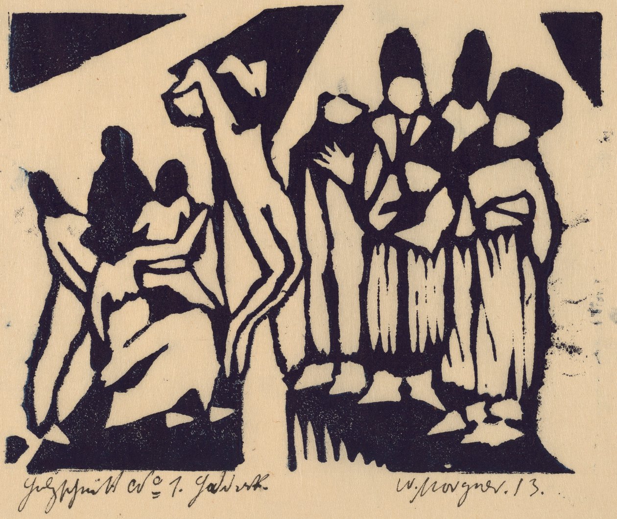Crucifixion I by Wilhelm Morgner