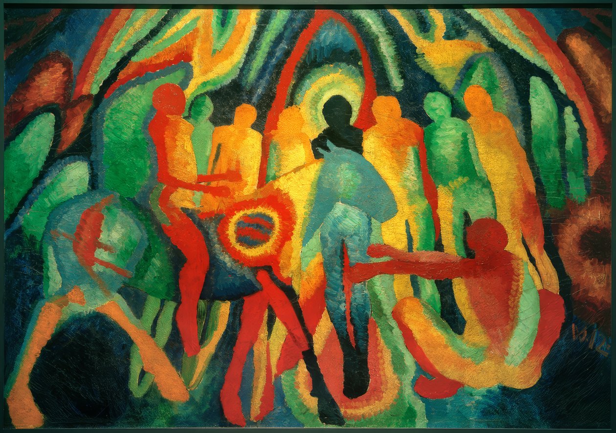 Entry into Jerusalem by Wilhelm Morgner