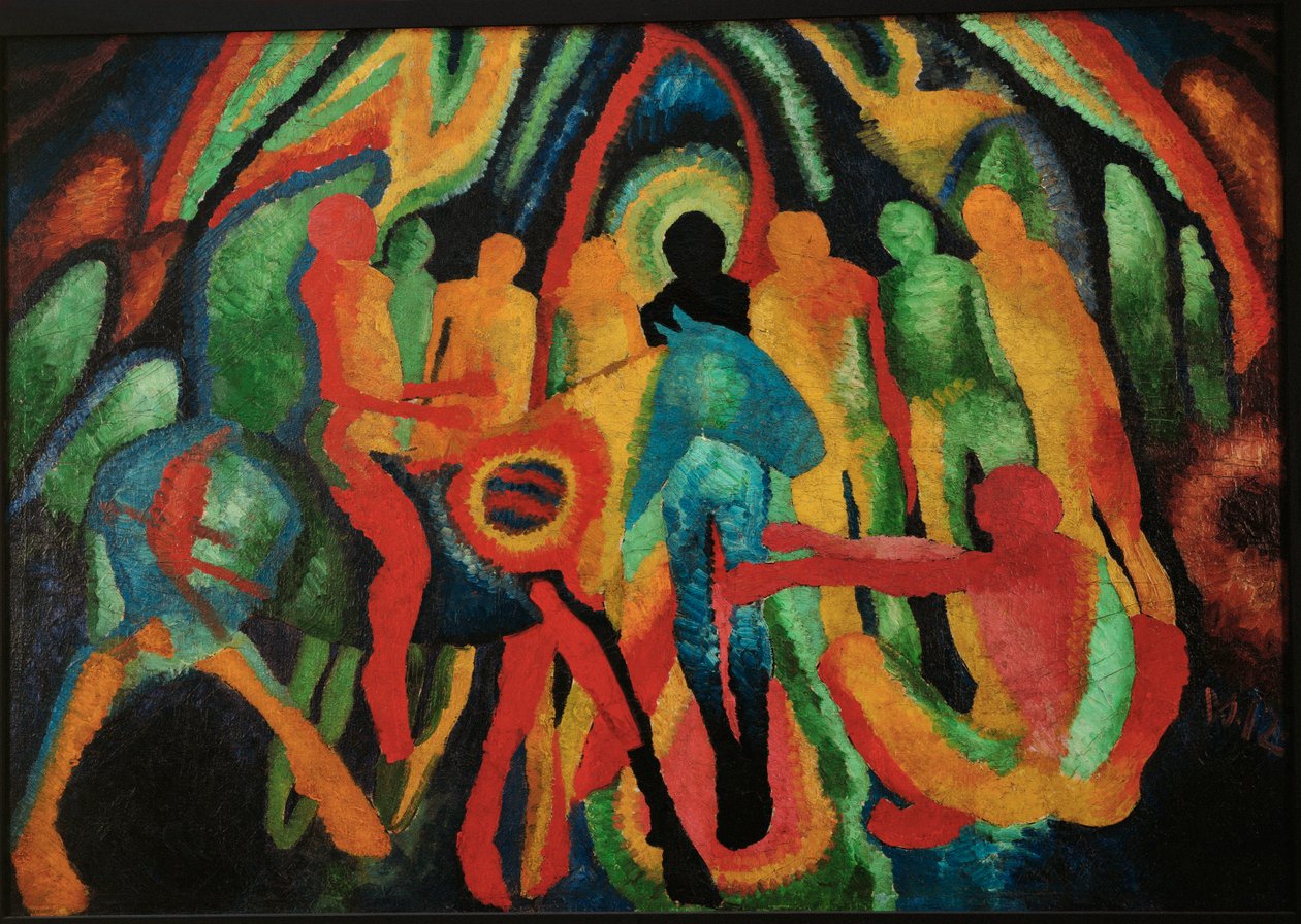 Entry into Jerusalem by Wilhelm Morgner