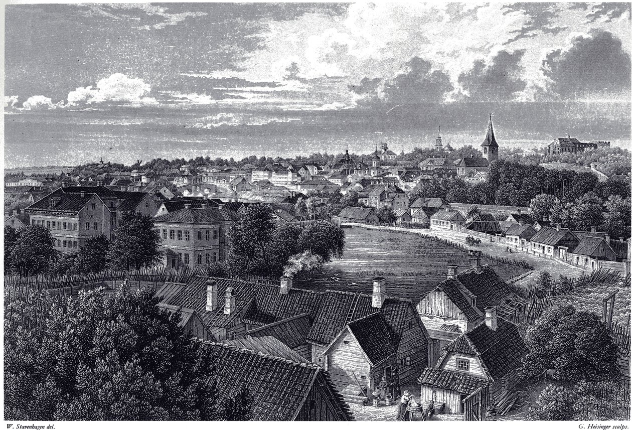 View of Dorpat by Wilhelm Siegfried Stavenhagen
