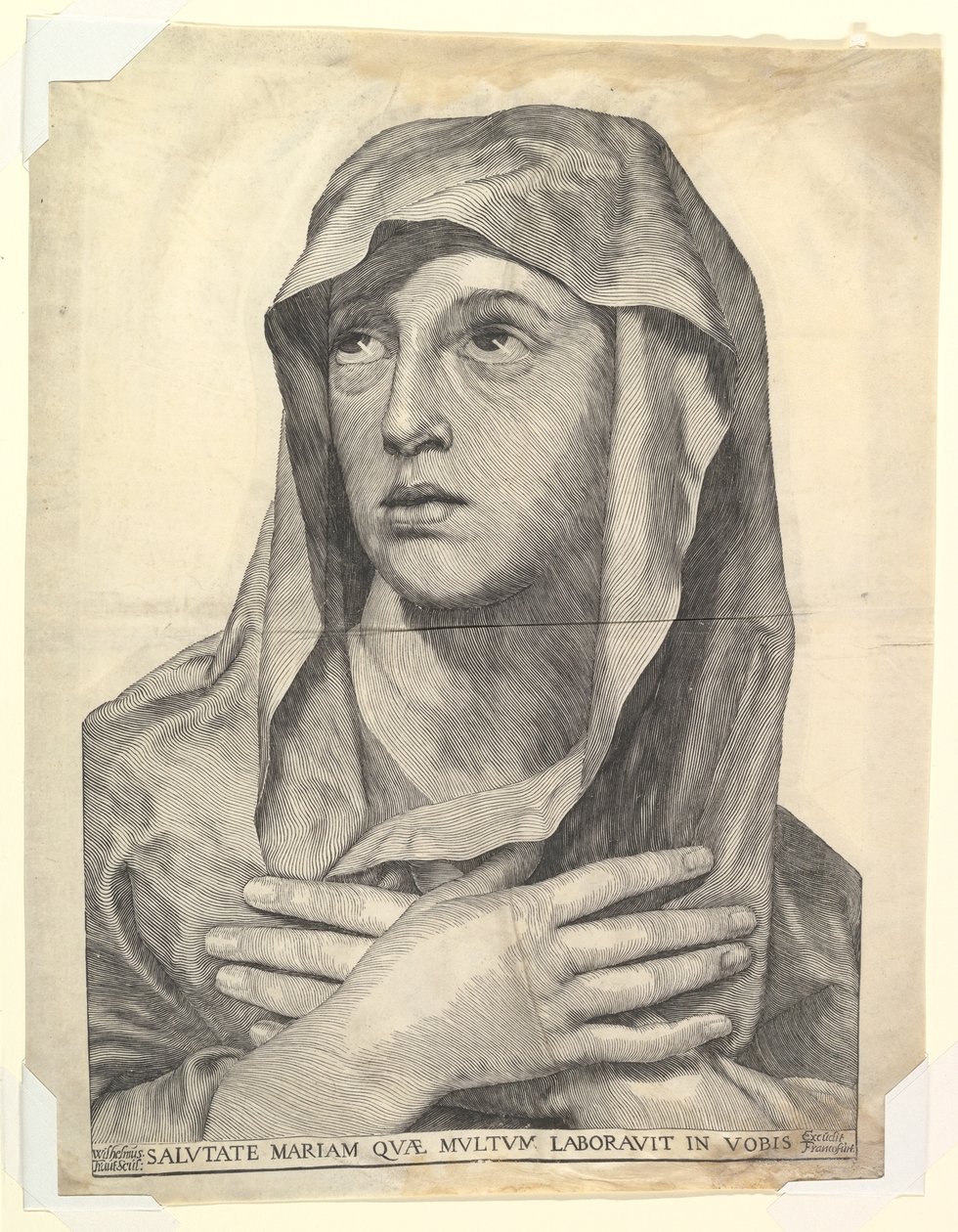 Bust of Mary with Crossed Hands by Wilhelm Traut