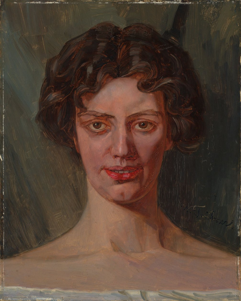 Portrait of Bertha Reiff by Wilhelm Trübner