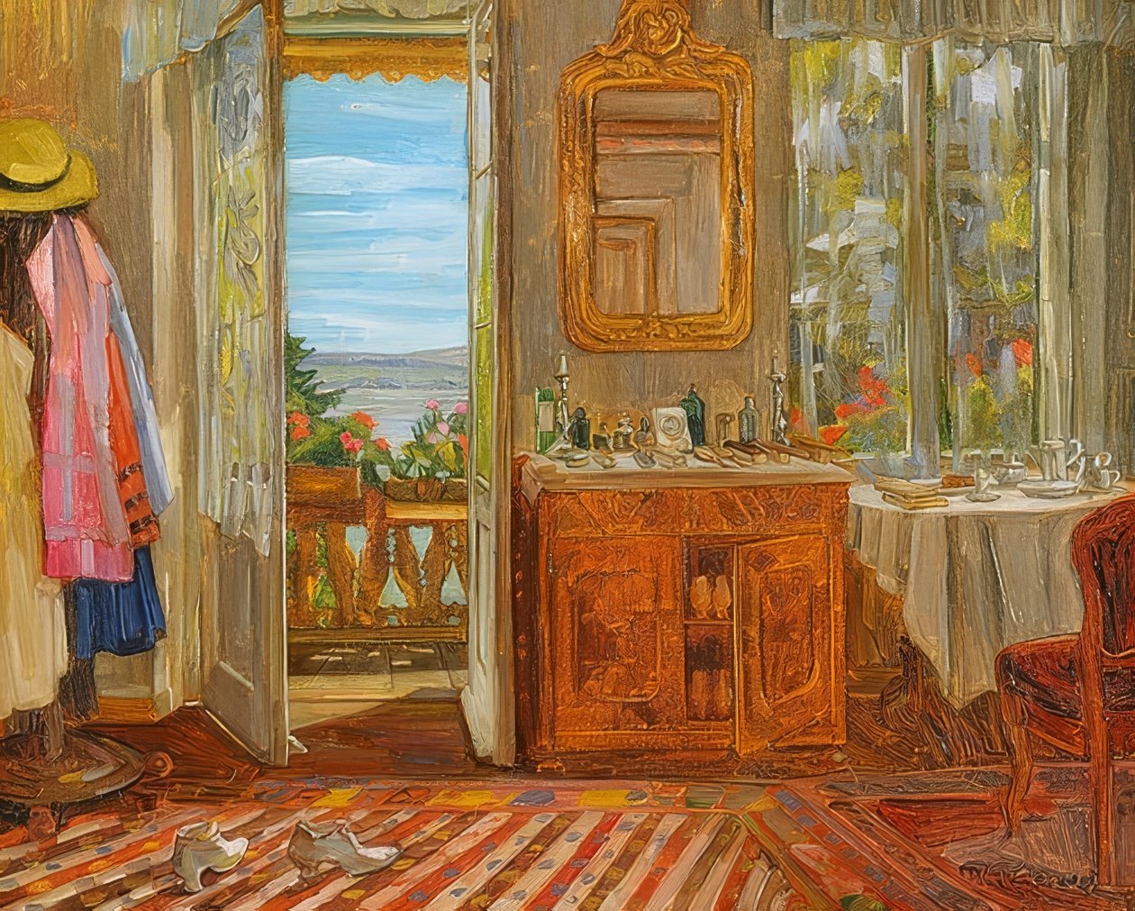 Interior at Lake Starnberg by Wilhelm Trübner