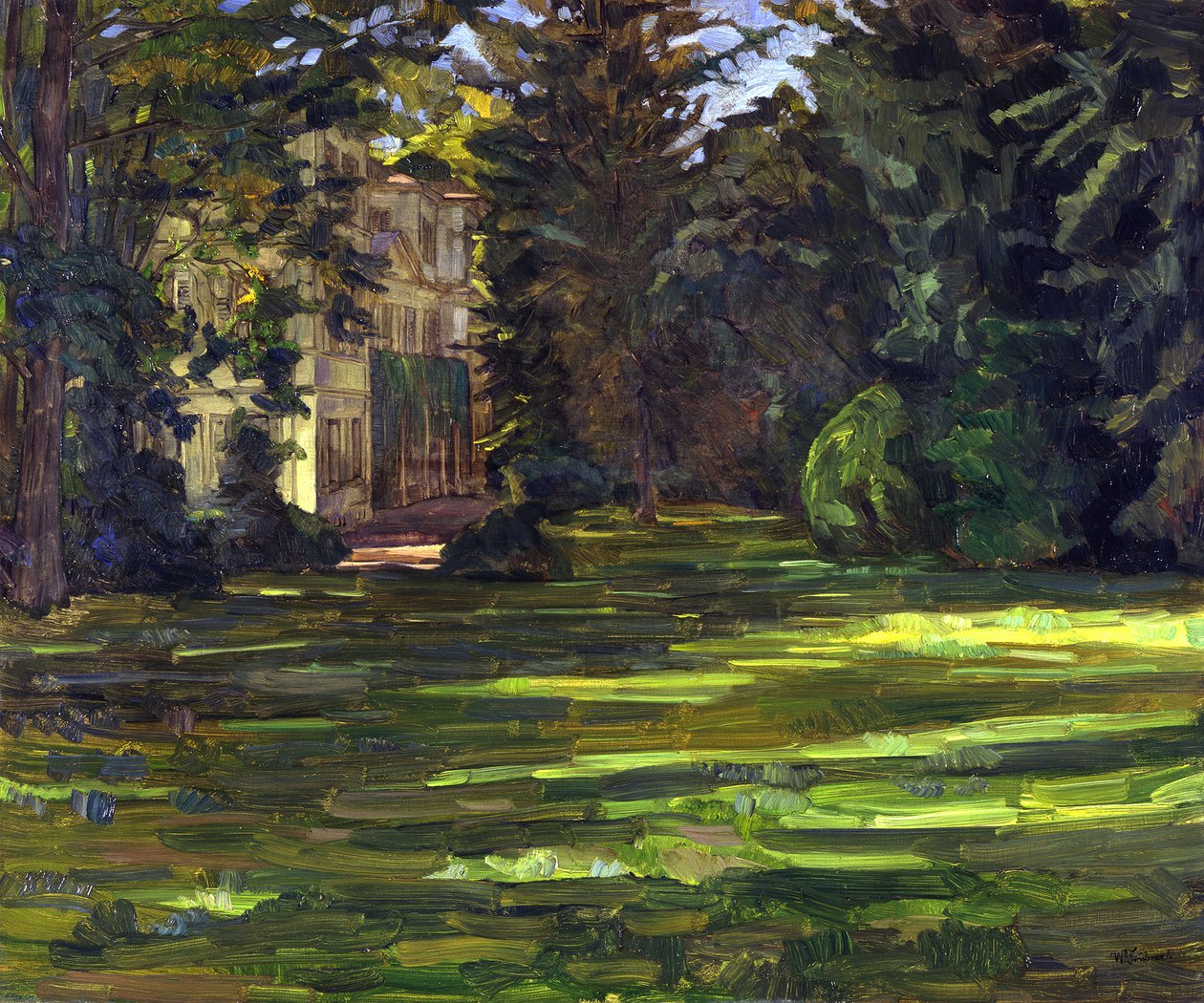 Hemsbach Castle by Wilhelm Trübner