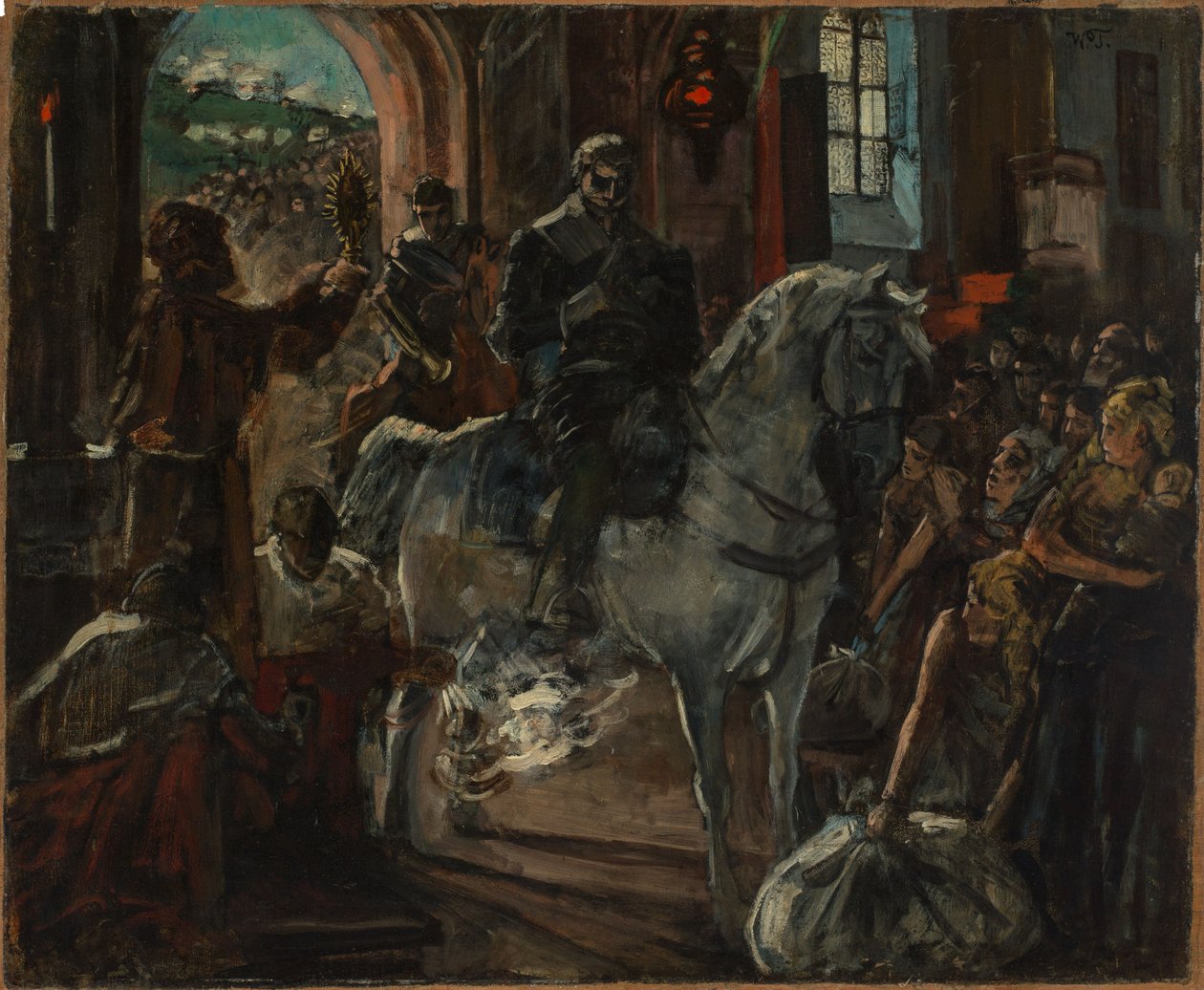 Tilly Receives the Blessing During the Battle of Wimpfen by Wilhelm Trübner
