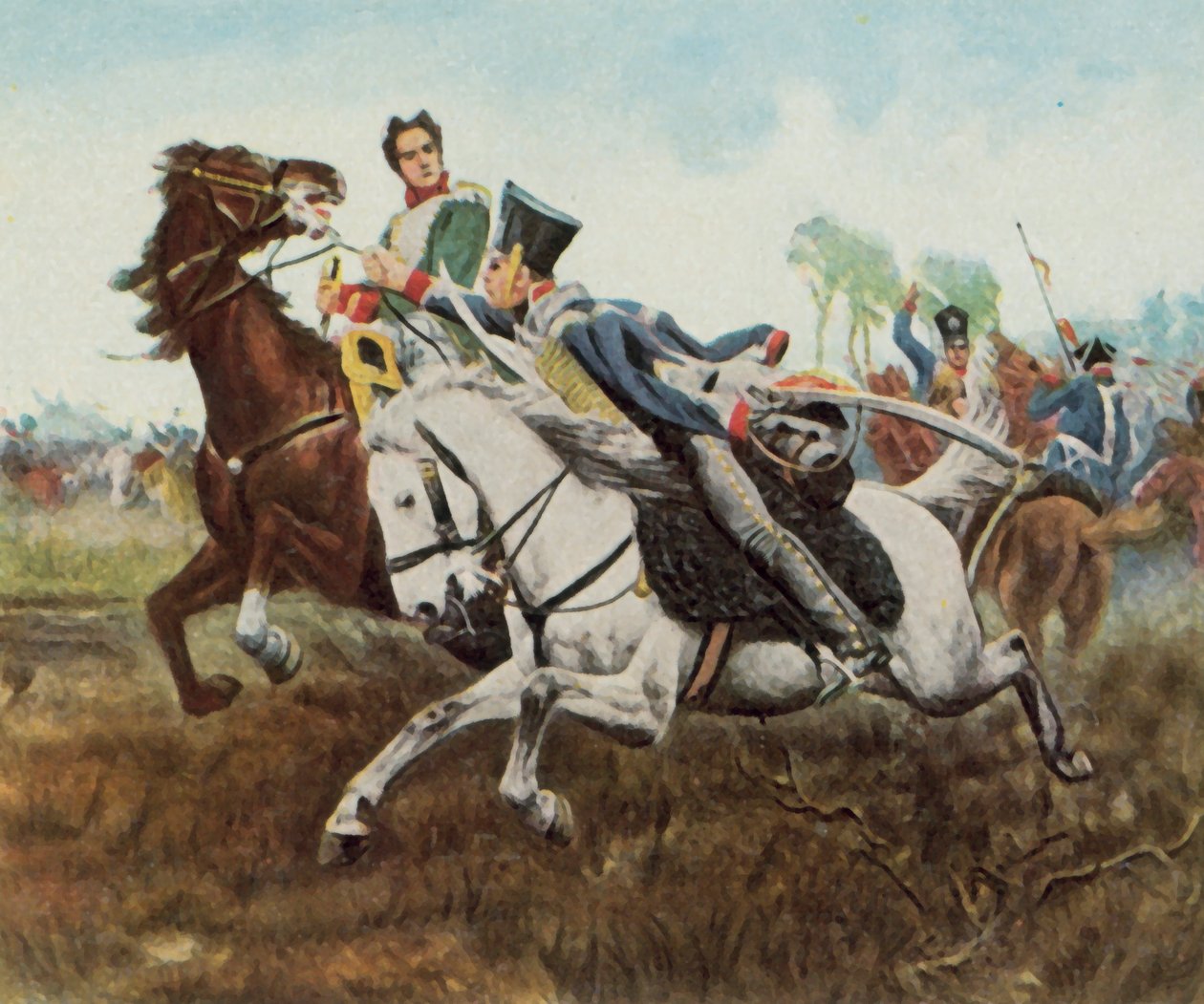 Episode from the Battle of Dennewitz, 6 September 1813 by Wilhelm Werner Schuch