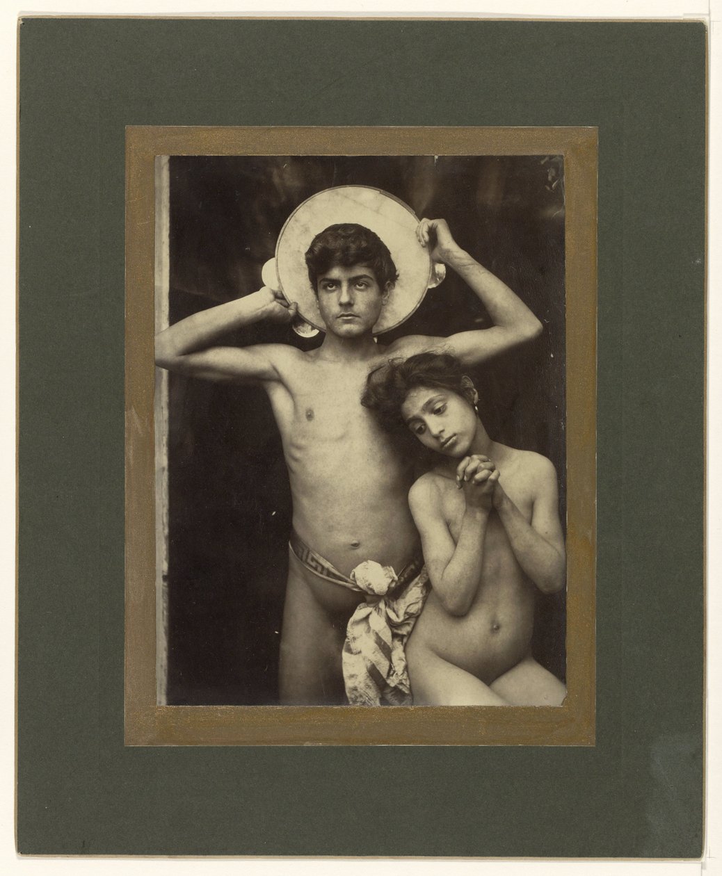 Naked Boy and Girl by Baron Wilhelm von Gloeden