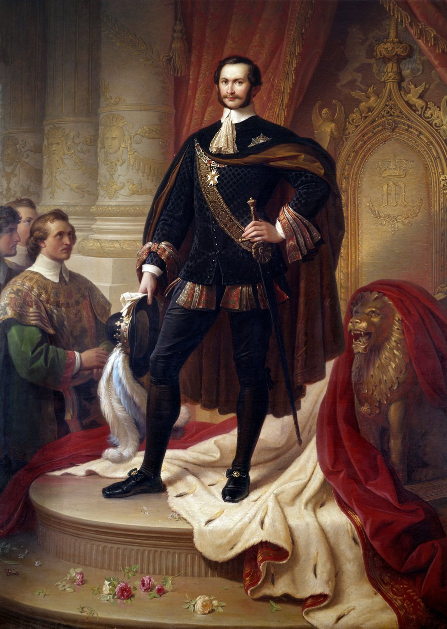 Portrait of Maximilian II Joseph, King of Bavaria by Wilhelm von Kaulbach