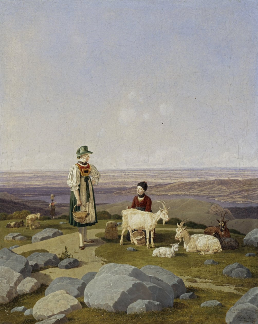 At the Gaisalm by Wilhelm von Kobell