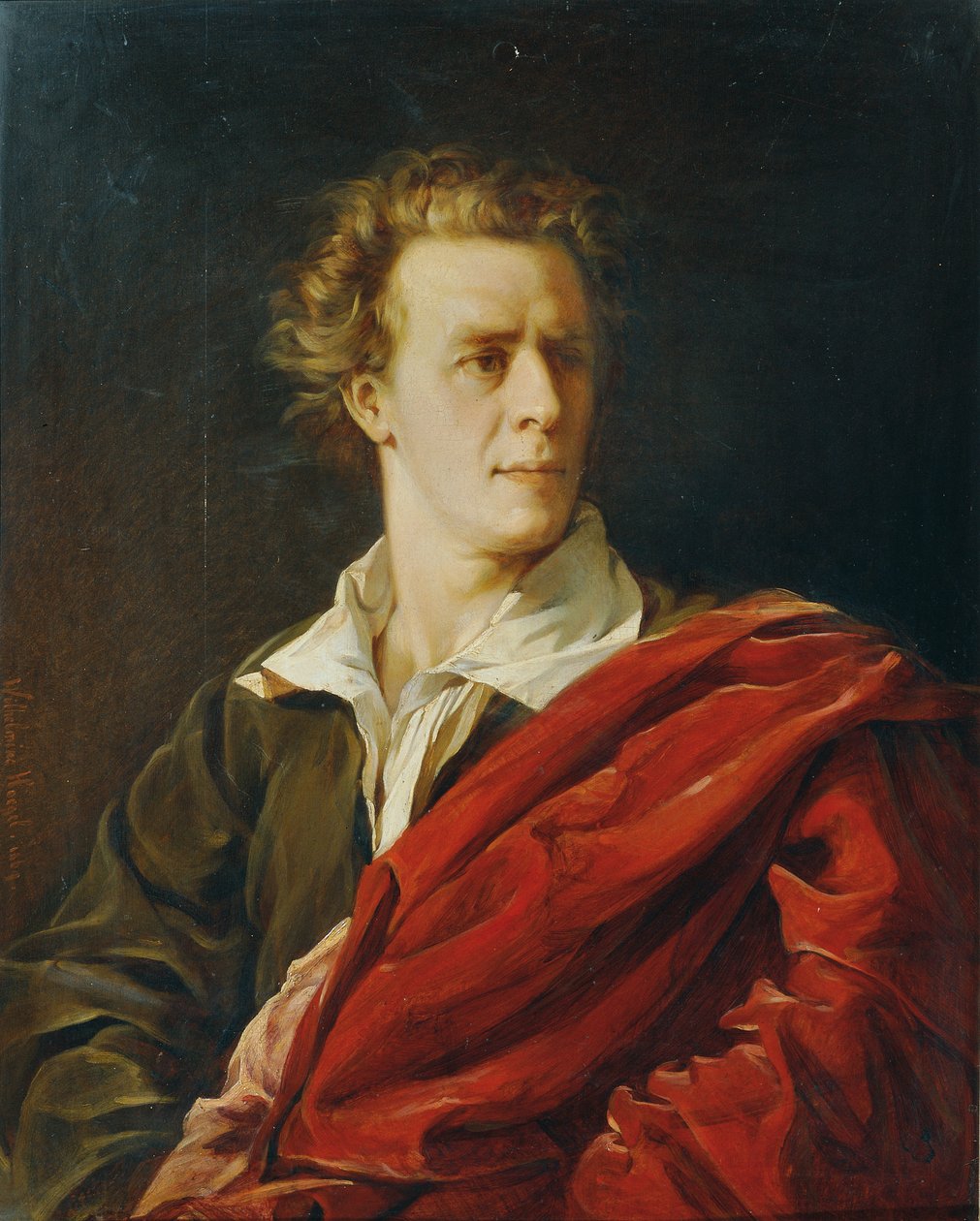 The Actor Josef Lewinsky by Wilhelmine Högel