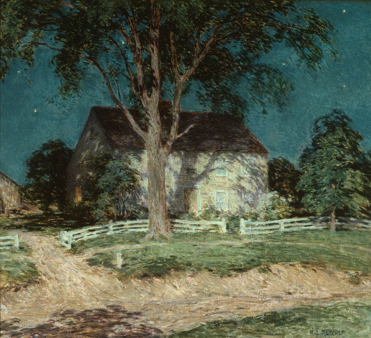Old Homestead Connecticut by Willard Leroy Metcalf