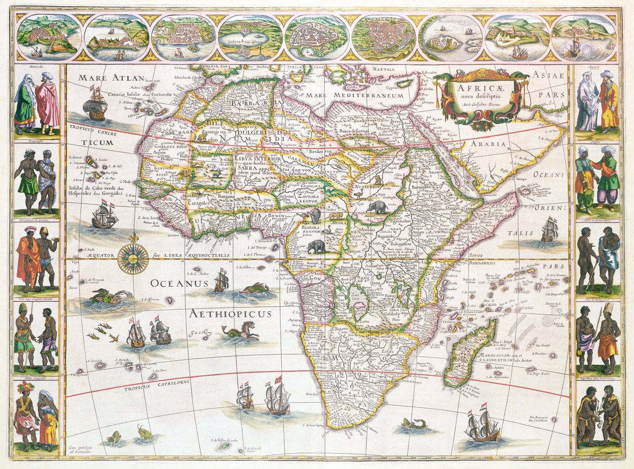 Africa Nova by Willem Janszoon Blaeu