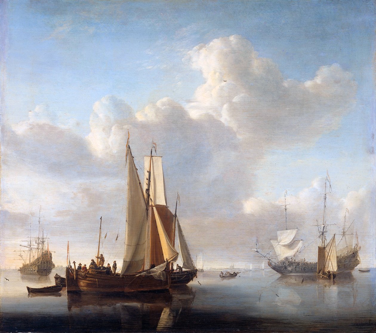 Ships off the Coast by Willem van de Velde the Younger