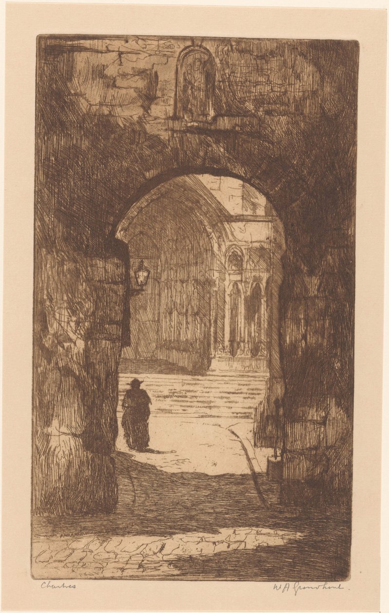 Chartres by Willem Adrianus Grondhout (signed by artist)