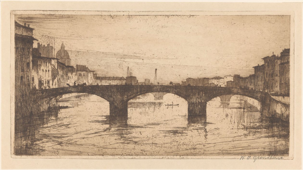 Florence by Willem Adrianus Grondhout (signed by artist)