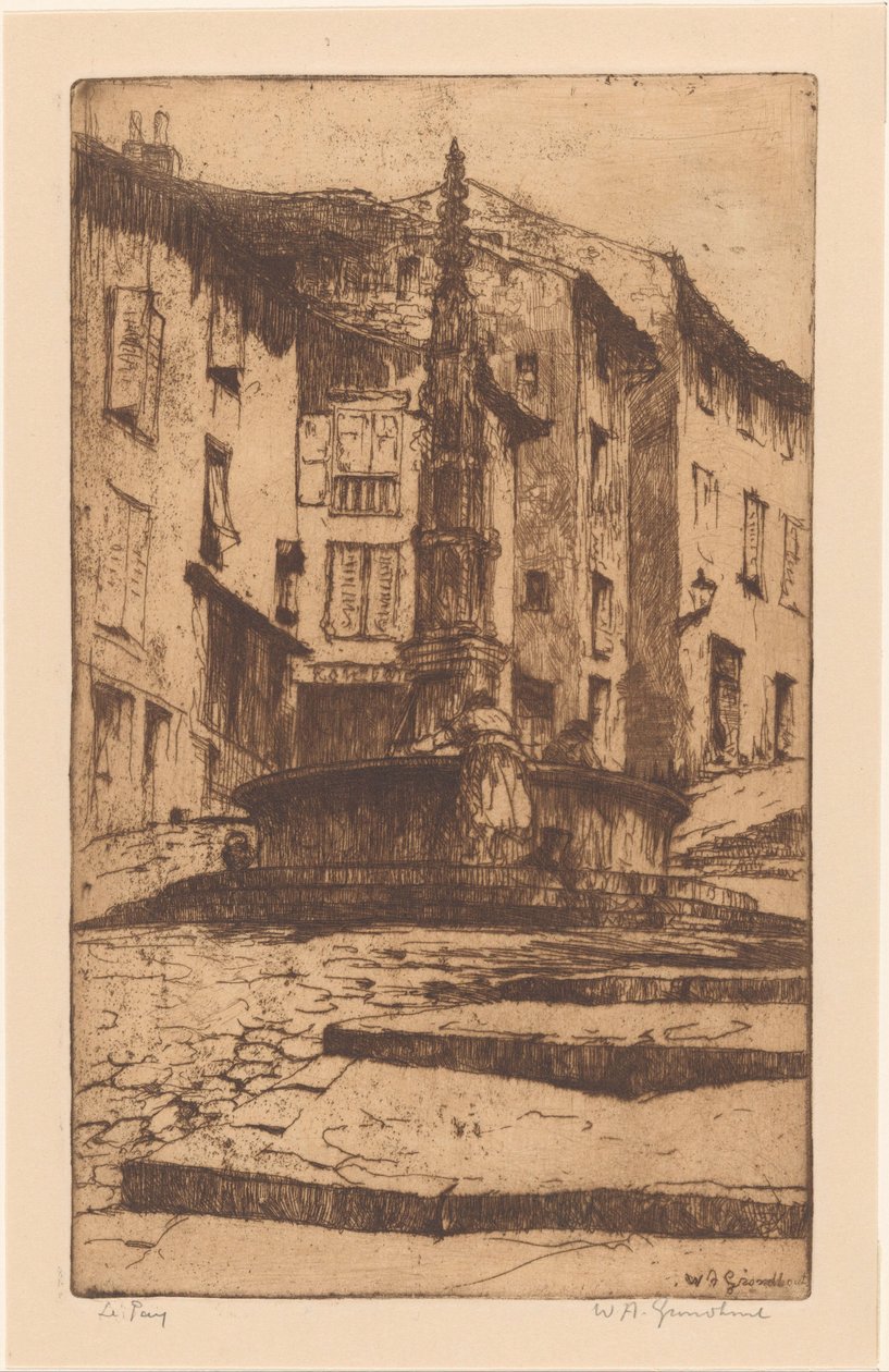 Le Puy by Willem Adrianus Grondhout (signed by artist)