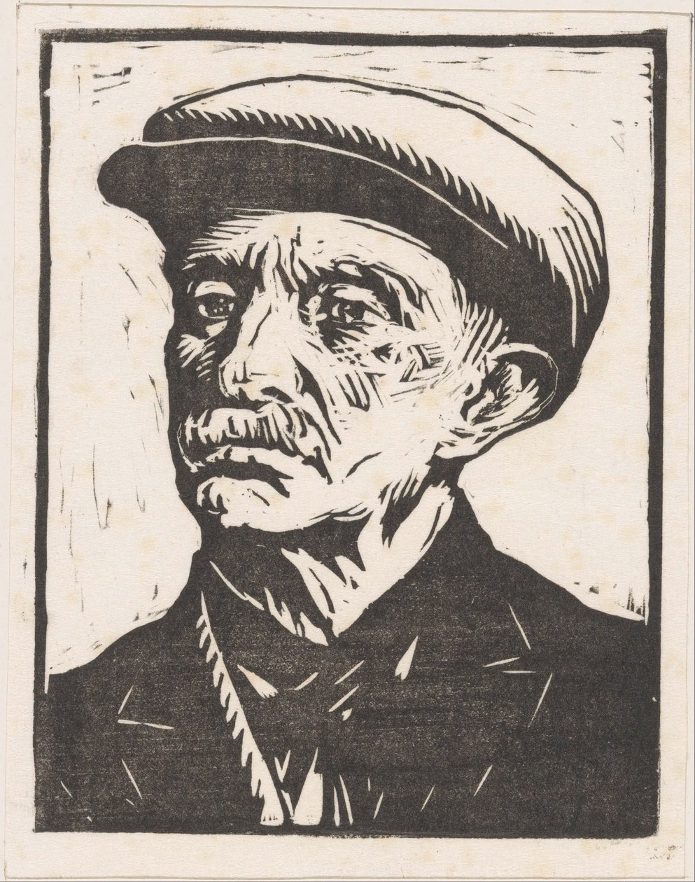 Portrait of an Unknown Man by Willem Adrianus Grondhout (signed by artist)