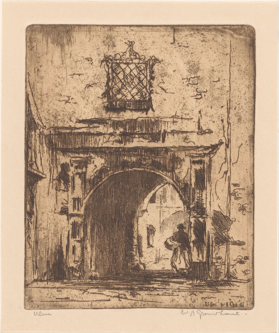 Ulm by Willem Adrianus Grondhout (signed by artist)