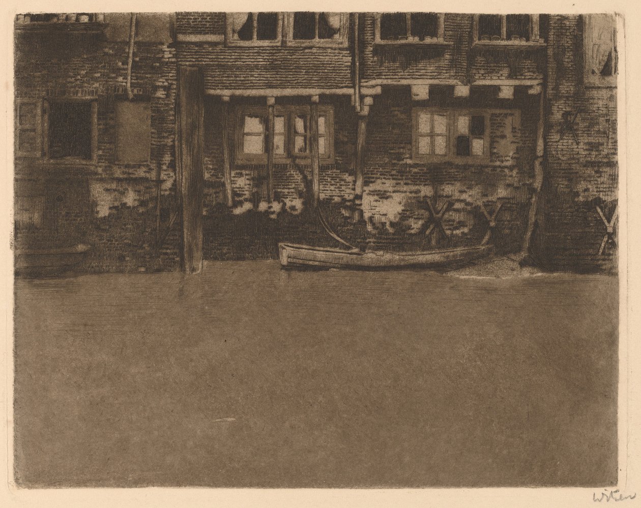 Voorstraatshaven, Dordrecht by Willem Arnold Witsen