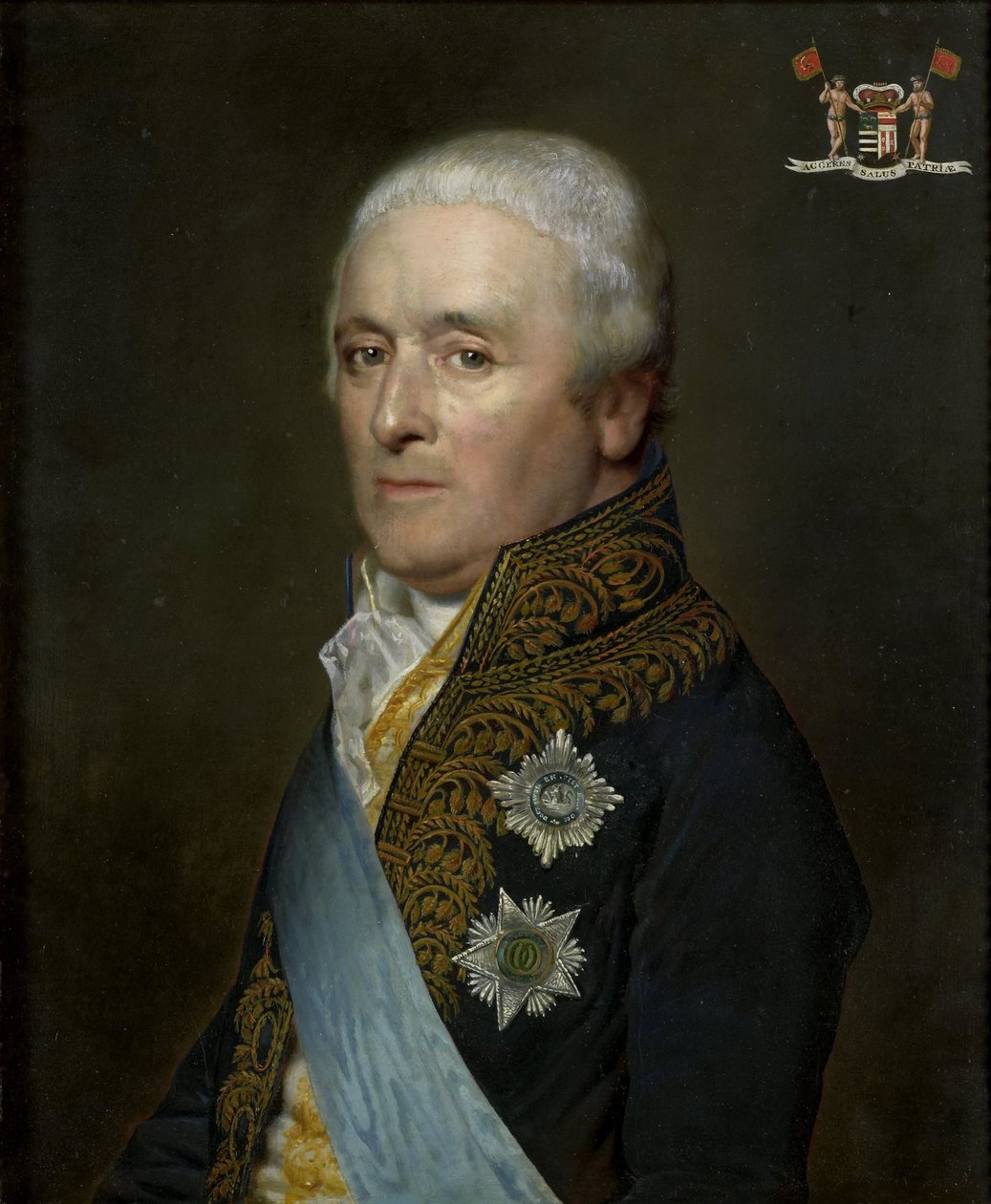 Adriaen Pieter Twent, Count of Rosenburg, Minister of Inland Waters, Minister of the Interior and Chamberlain to King Louis Napoleon by Willem Bartel van der Kooi