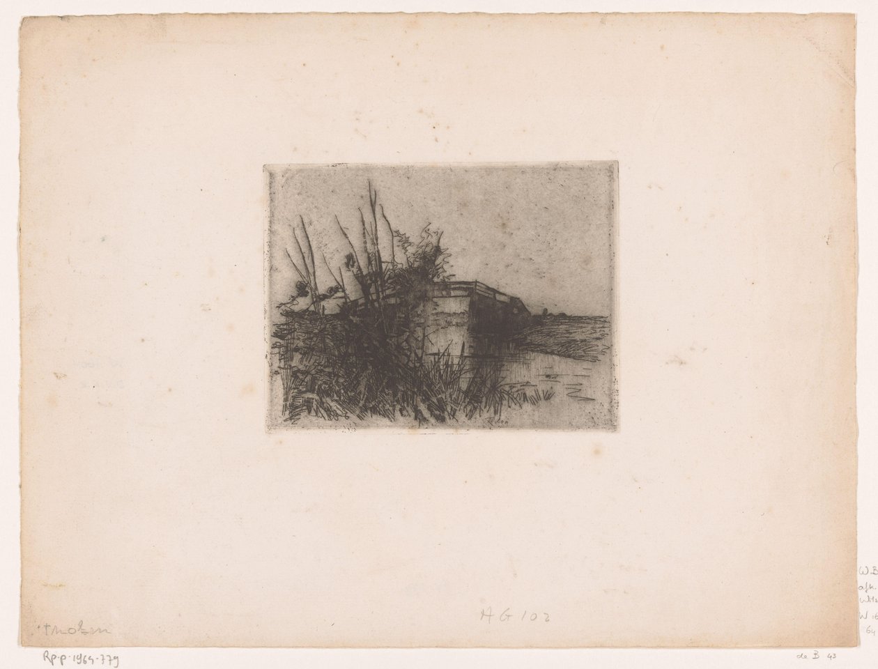 Bridge Over a Ditch, Near Giethoorn by Willem Bastiaan Tholen