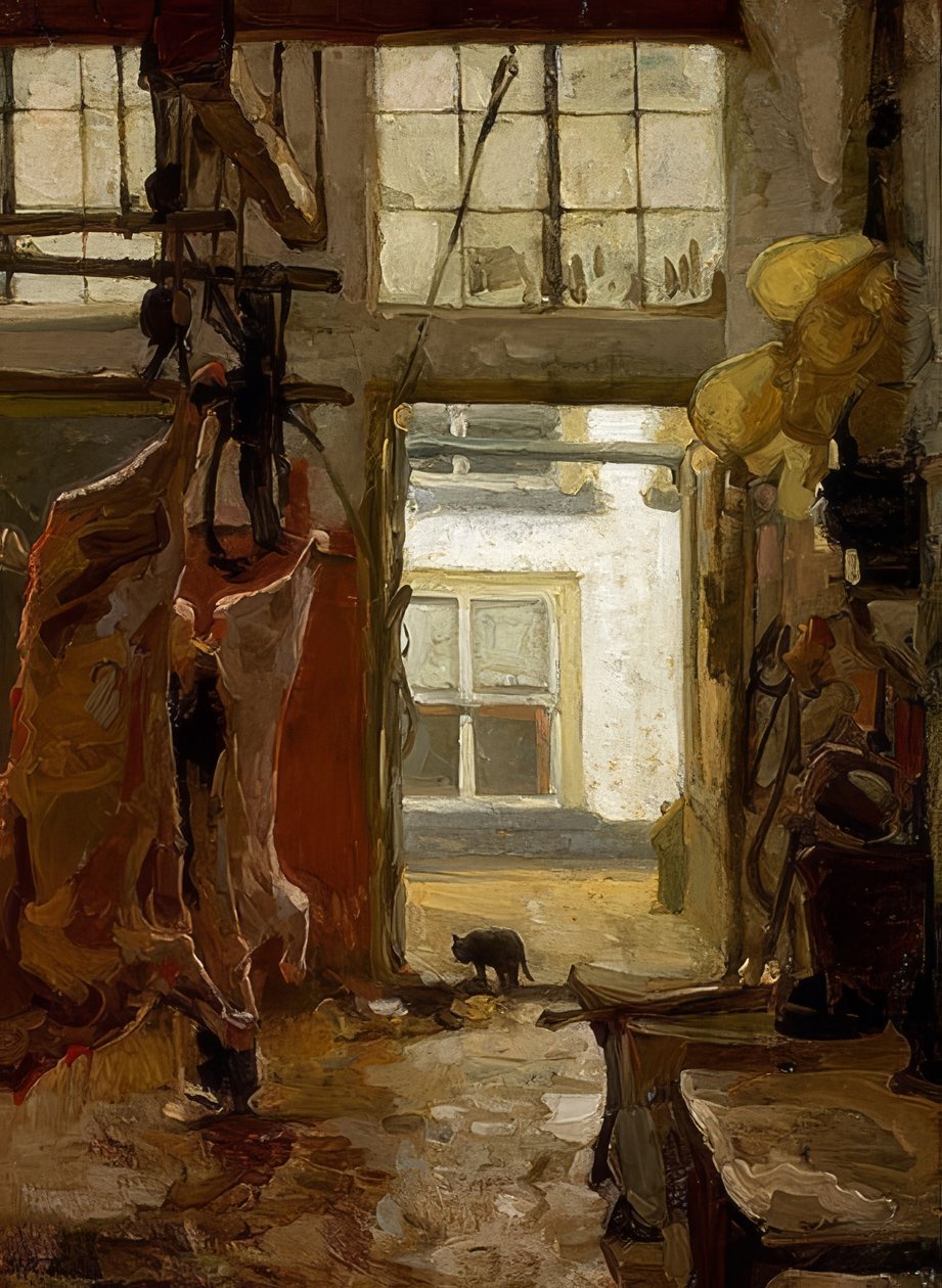 Slaughterhouse. 1889 by Willem Bastiaan Tholen