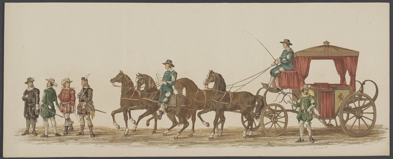Delft Procession of 1862, Fourth and Fifth Group by Willem Bernardus IJzerdraat
