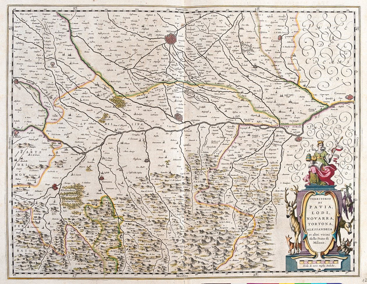 Cities of Pavia, Lodi, Novara, Tortona, Italy, in 