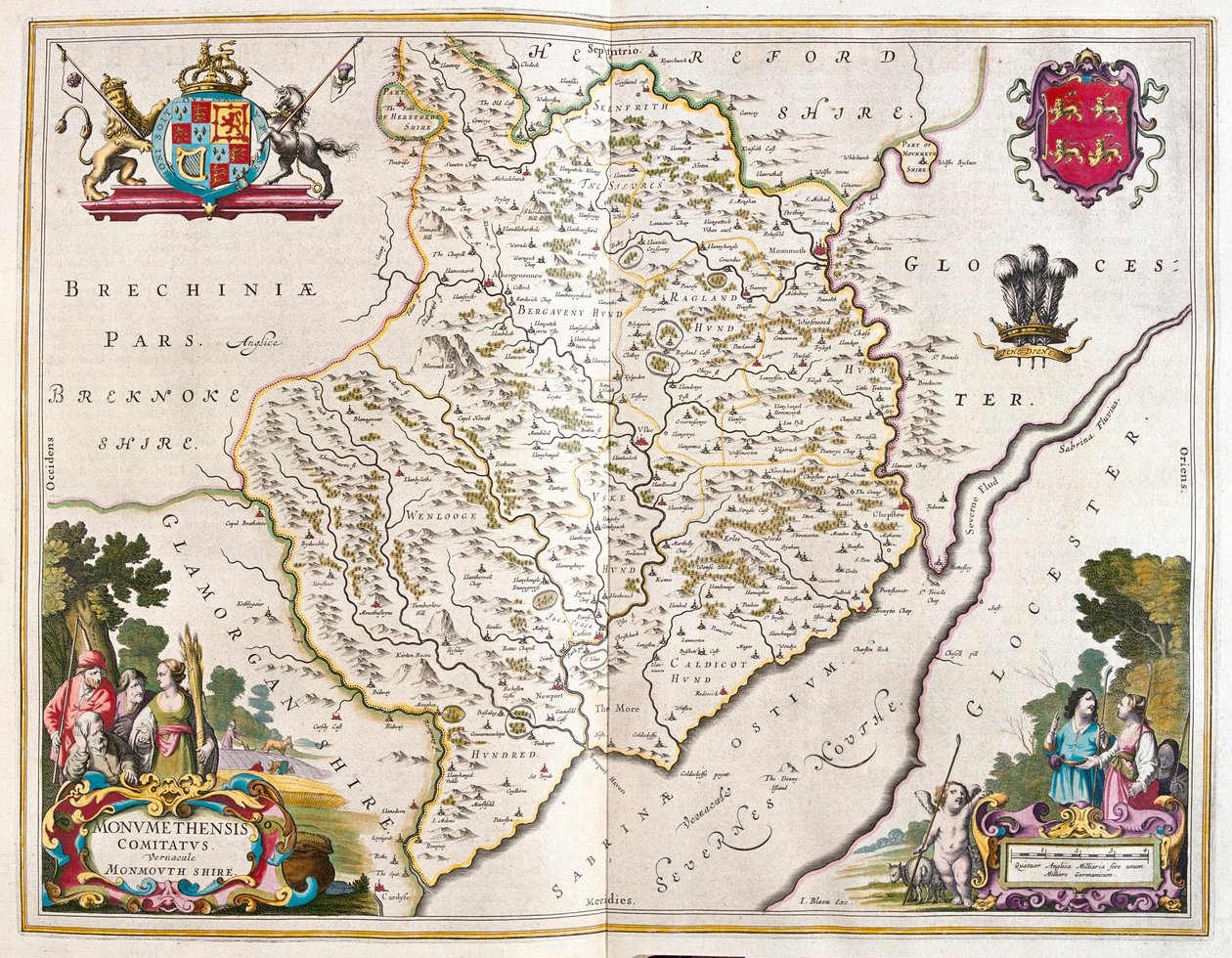 Monmouthshire (England and Wales), in 