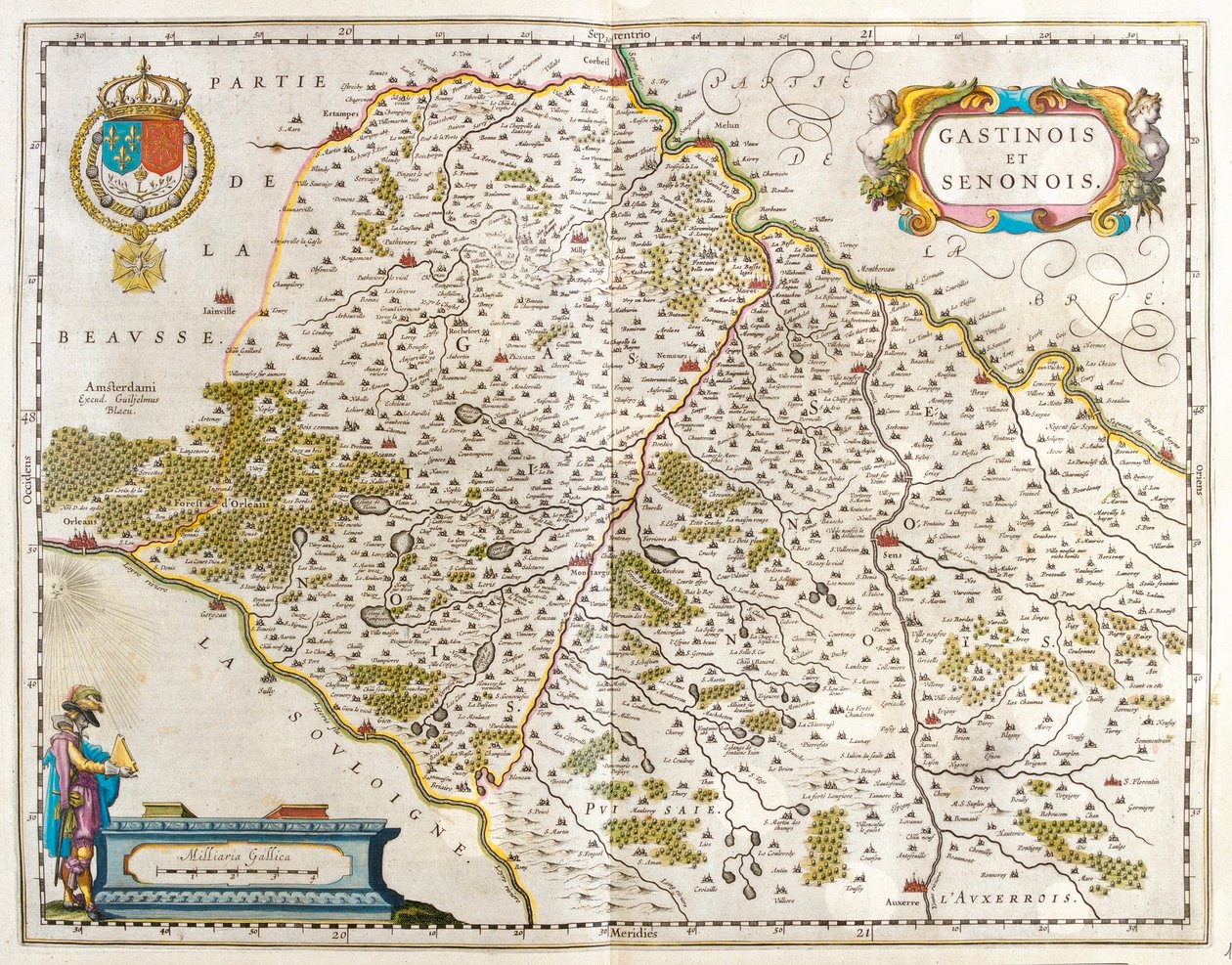 Orleans - Estampes - Corbeil - Sens - Auxerre - Region of Loire, in 