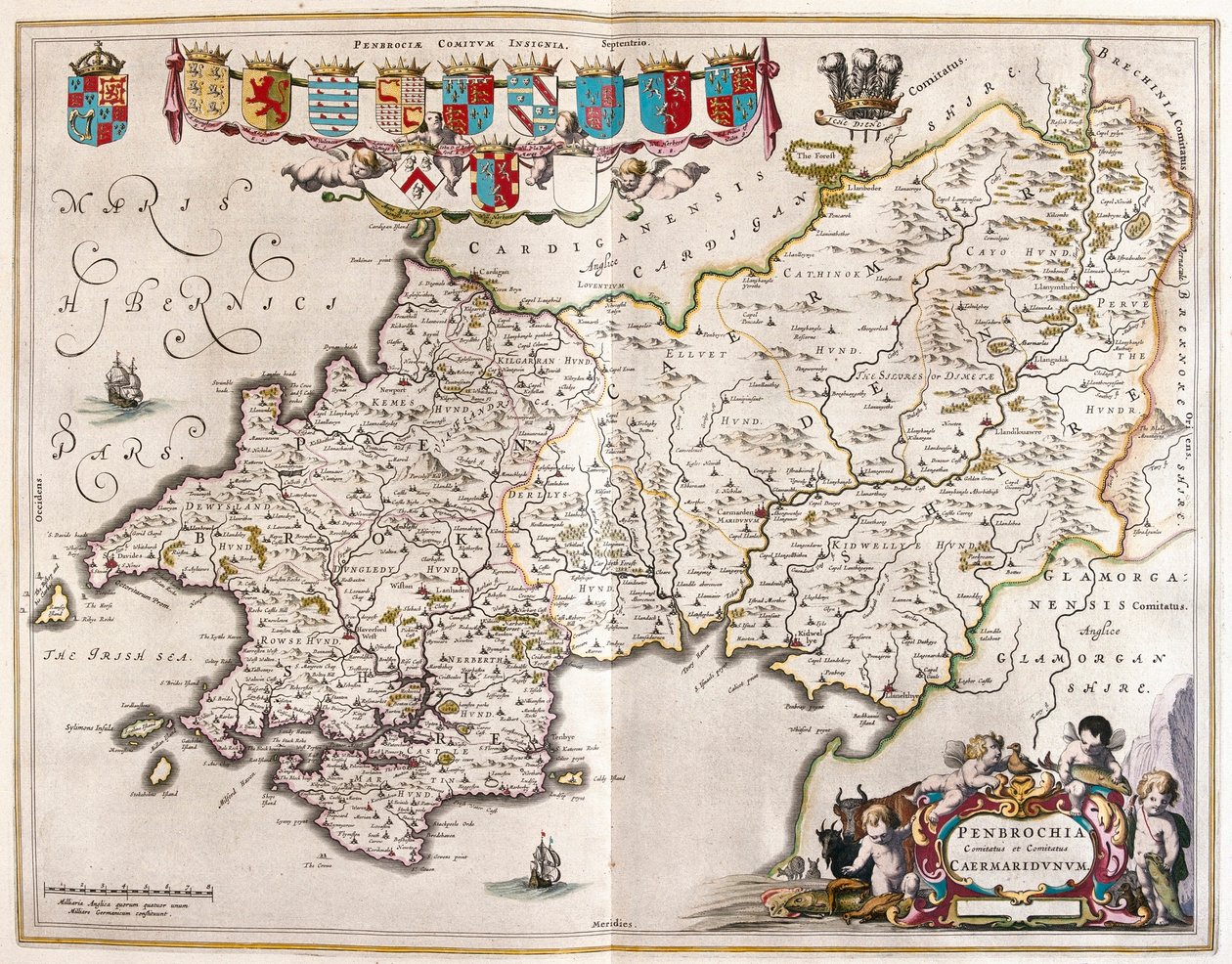 Pembrokeshire and Carmarthenshire, in 
