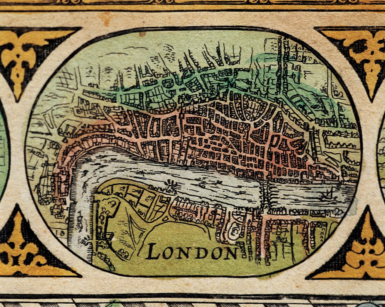 Representation of the City of London (detail) by Willem Blaeu