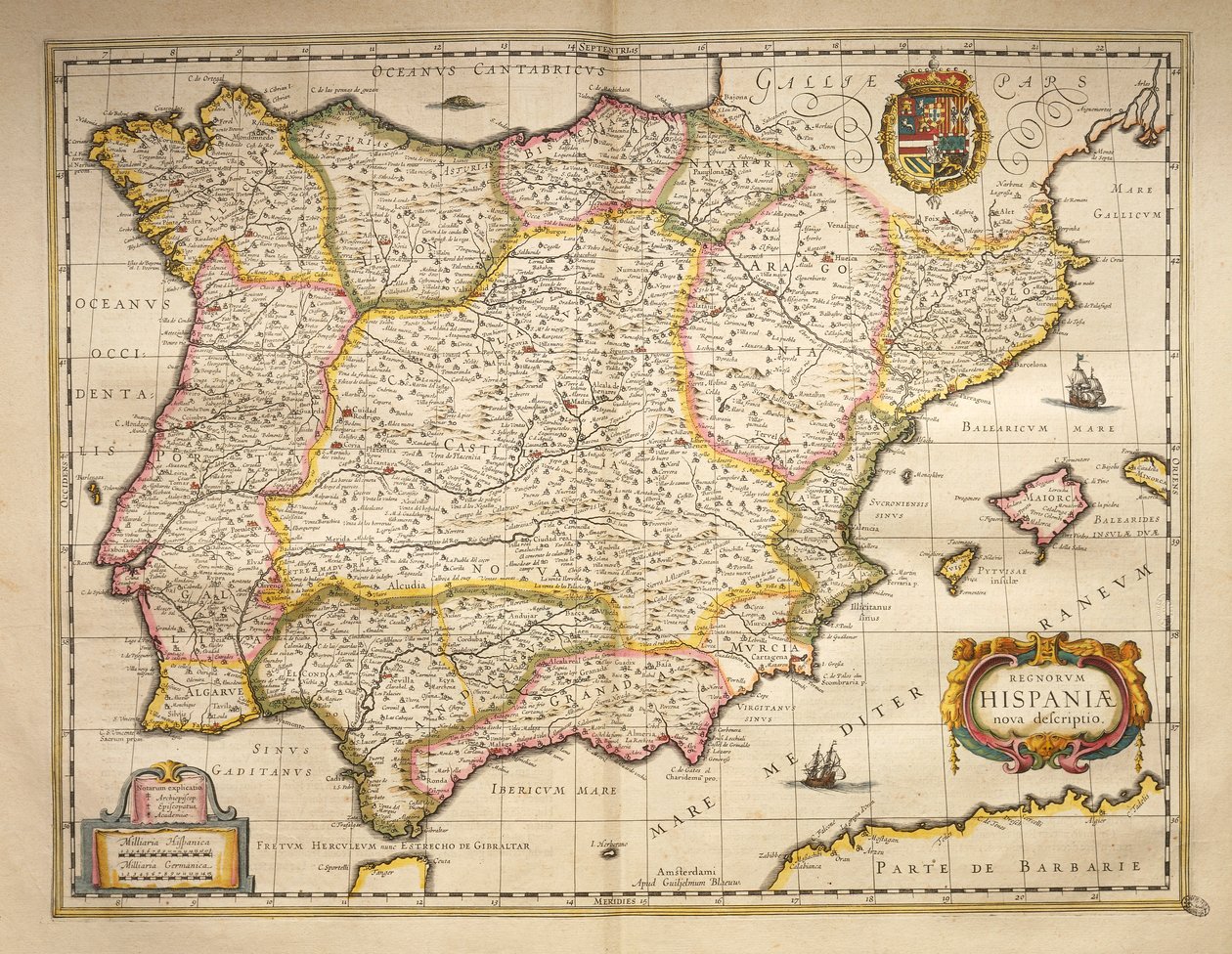 Spain from Theatrum Orbis Terrarum by Willem Blaeu